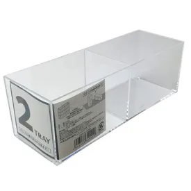 2-Section Clear Organizer with Compartments