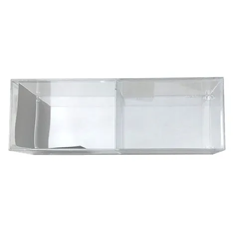 2-Section Clear Organizer with Compartments