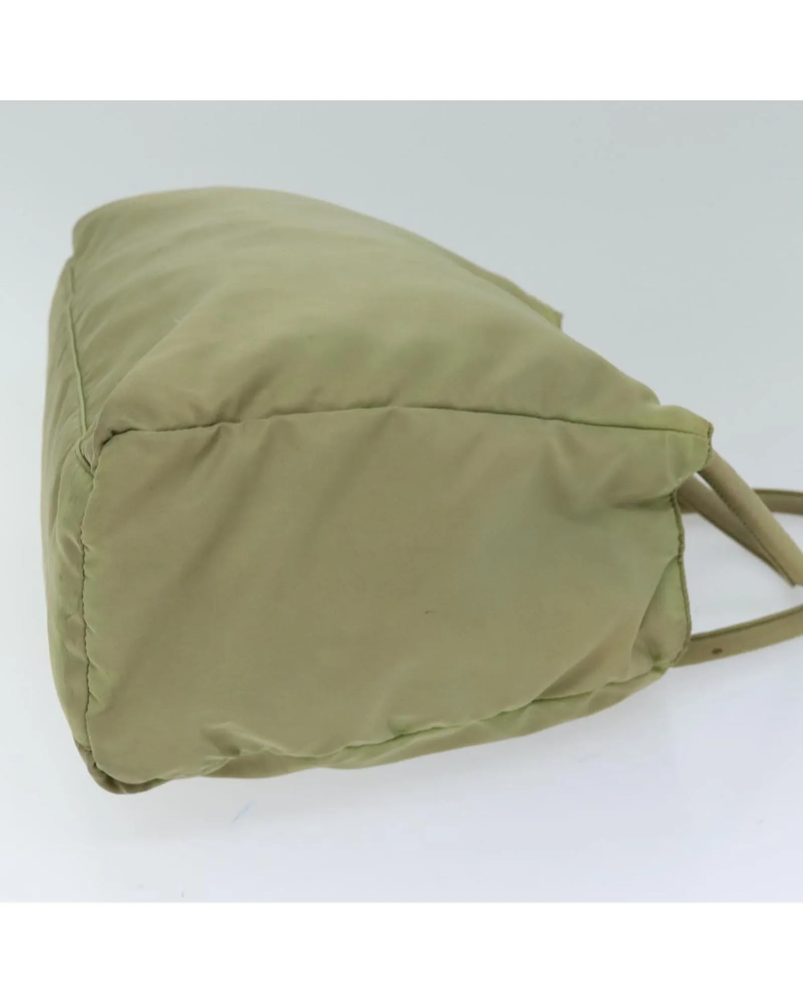 Beige Nylon Tote Bag with Handles - Made in Italy