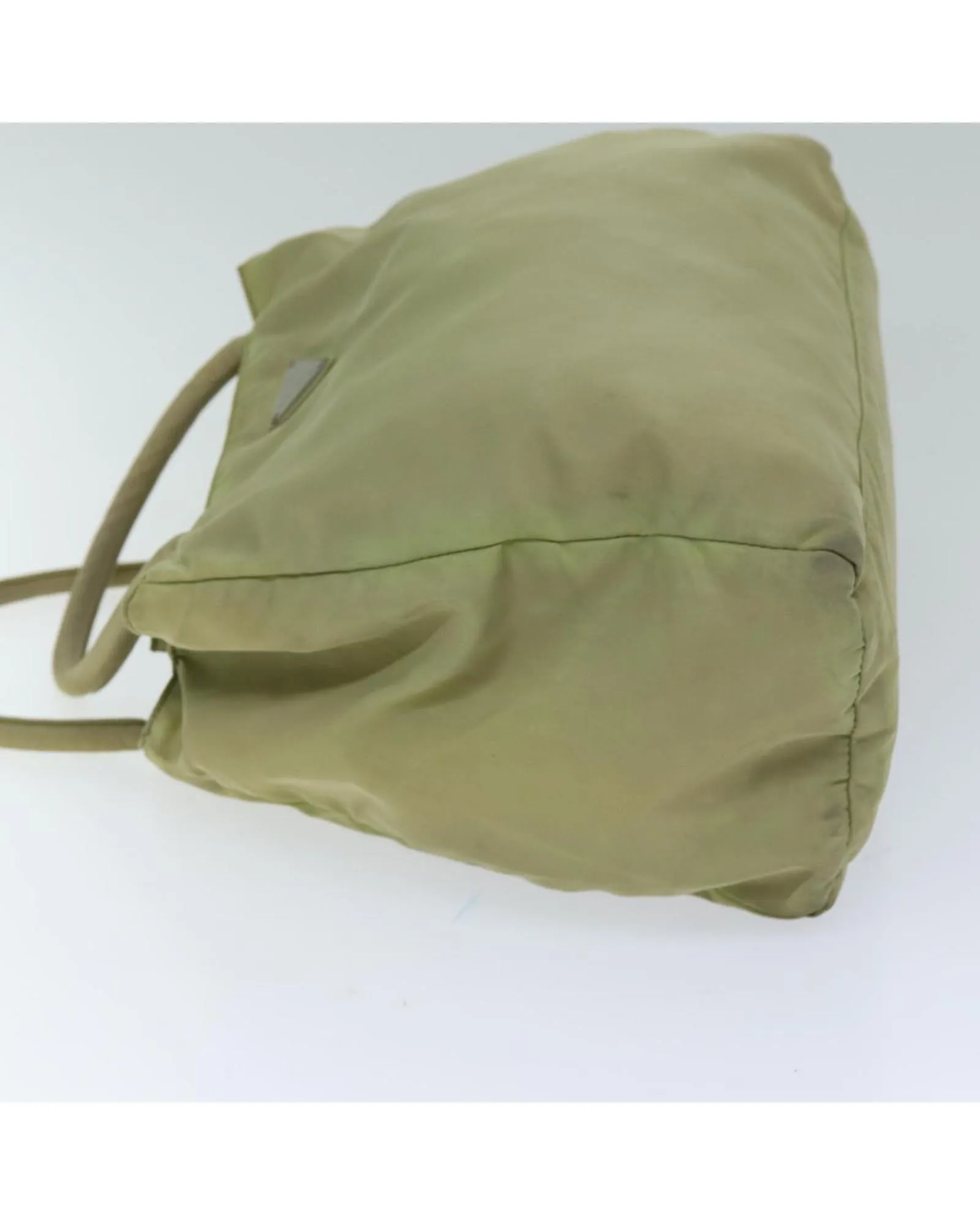 Beige Nylon Tote Bag with Handles - Made in Italy
