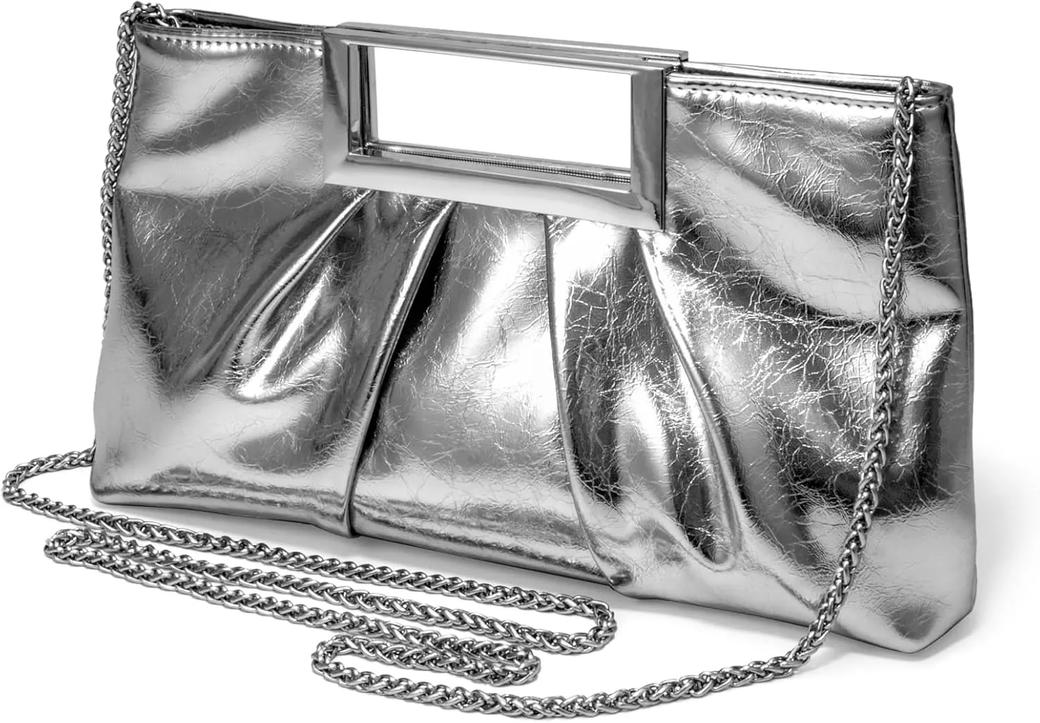 CARIEDO Evening Clutch Bag Bright Color PU Leather Formal Handbag Suitable for Wedding Prom Black Tie Events