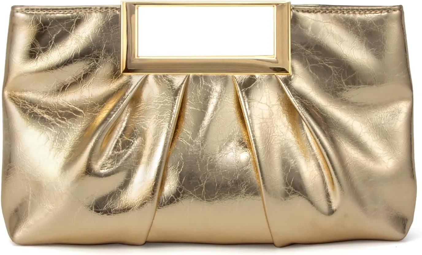 CARIEDO Evening Clutch Bag Bright Color PU Leather Formal Handbag Suitable for Wedding Prom Black Tie Events