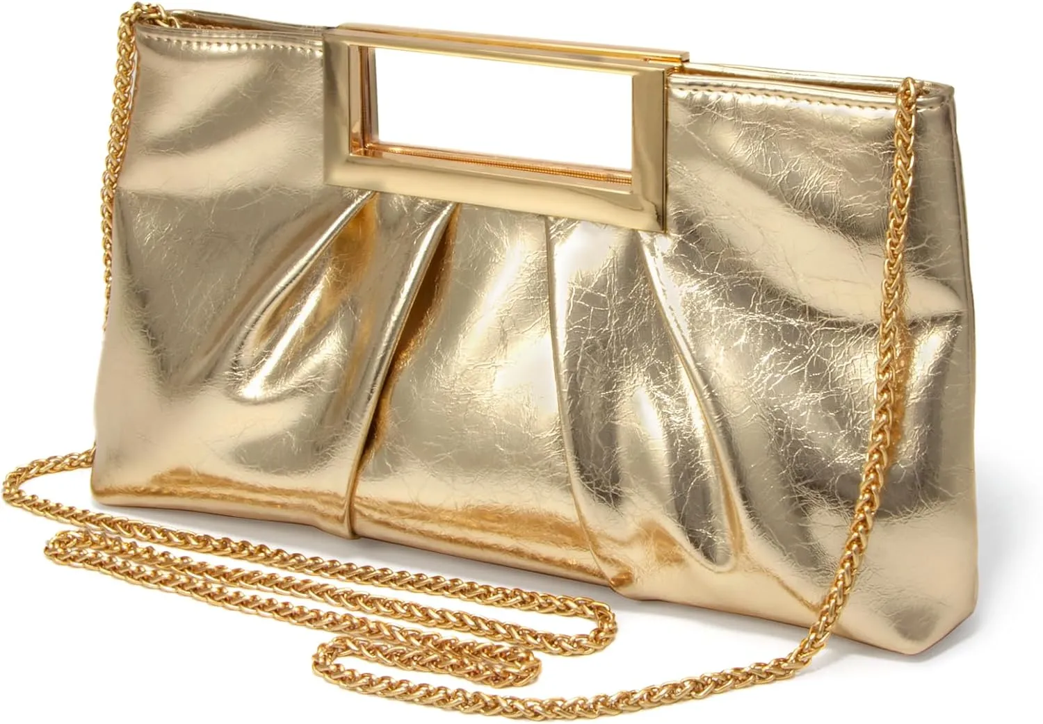 CARIEDO Evening Clutch Bag Bright Color PU Leather Formal Handbag Suitable for Wedding Prom Black Tie Events
