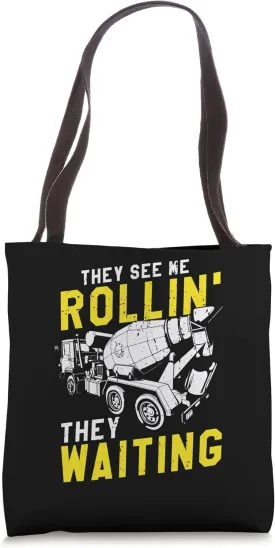 Concrete Finisher Design for Construction Cement Worker Tote Bag