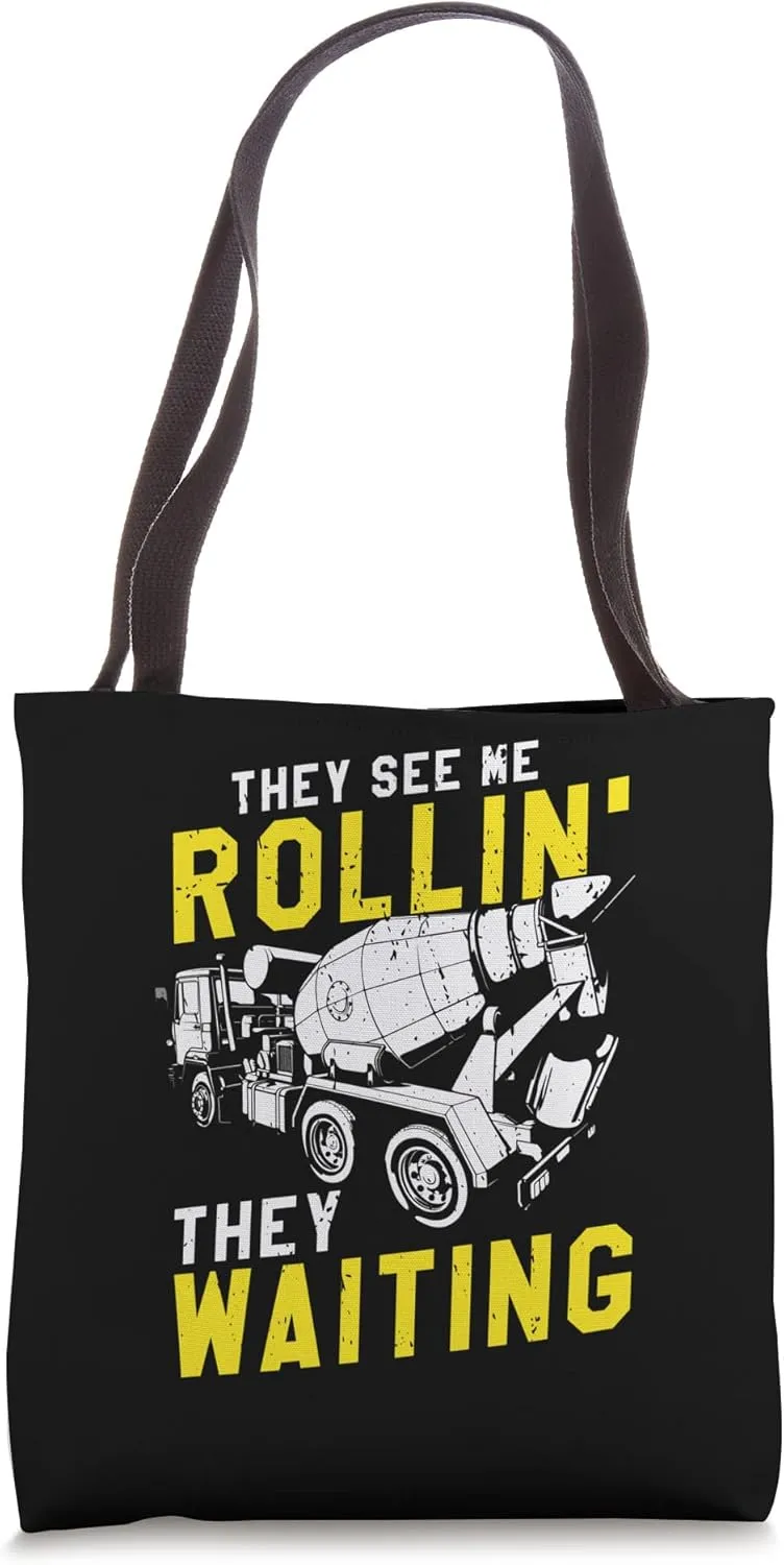 Concrete Finisher Design for Construction Cement Worker Tote Bag