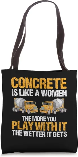 Concrete Finisher Design for Construction Cement Worker Tote Bag