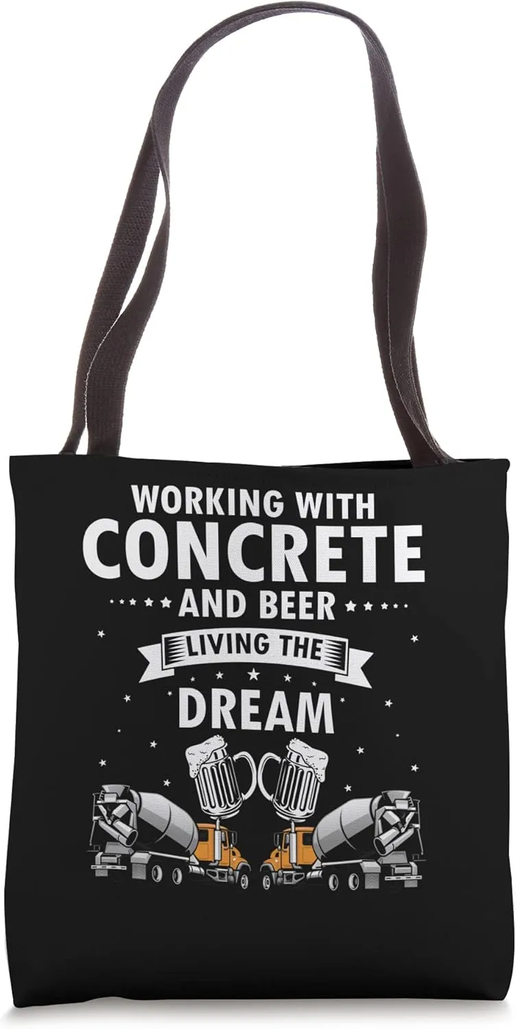 Concrete Finisher Design for Construction Cement Worker Tote Bag