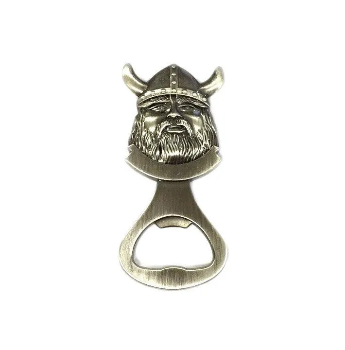 Durable Viking Metal Bottle Opener & Kitchen Magnet