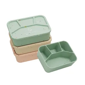 Earthware No-Tox Silicone Bento Lunch Box - 4 Compartments (1.2L)