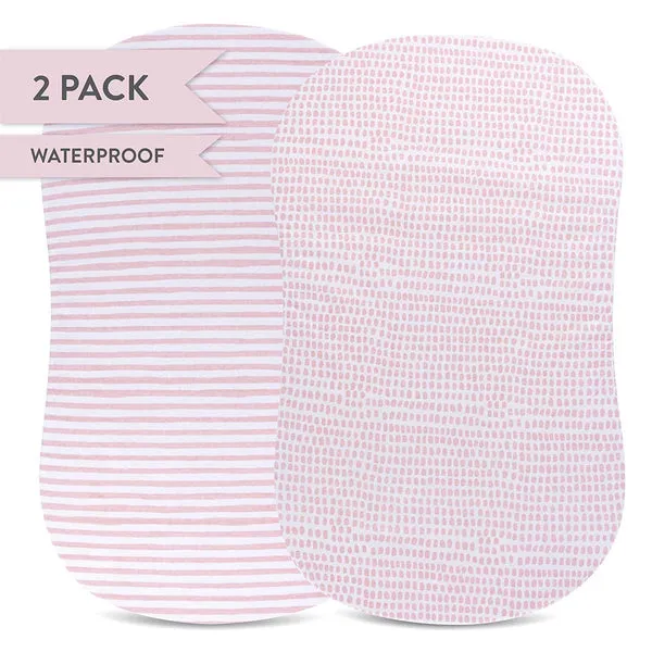 Ely's & Co. Waterproof Bassinet Sheet - 2 Pack