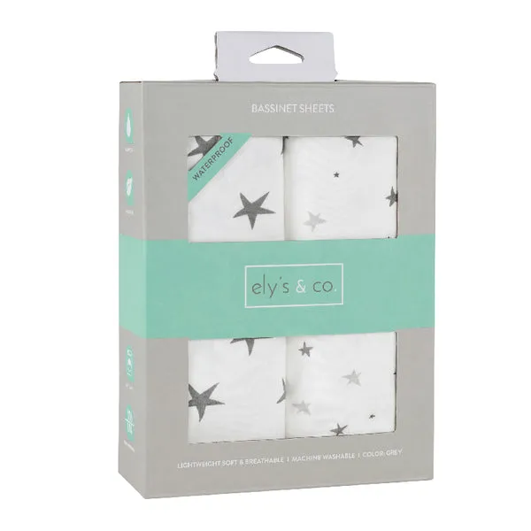 Ely's & Co. Waterproof Bassinet Sheet - 2 Pack