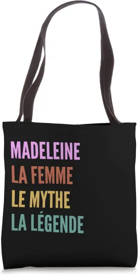 Funny French First Name Design - Madeleine Tote Bag