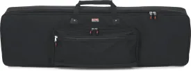Gator Cases Slim Line 88-Note Padded Keyboard Gig Bag with Adjustable Interior Security Arms, Carry Handle, and Large Exterior Pocket, (GKB88SLIM)