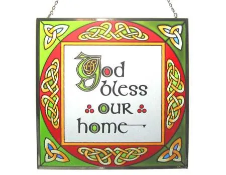 God Bless Our Home Square Panel