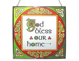 God Bless Our Home Square Panel