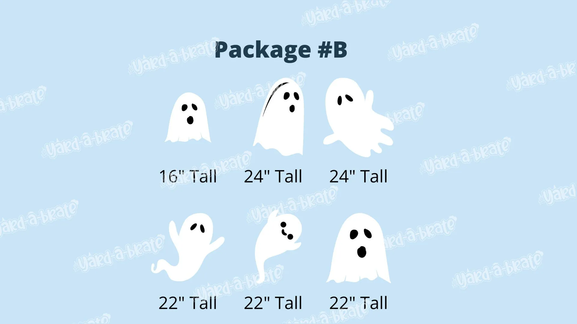 Halloween Yard Ghosts Scary Tree or Yard Decoration (Total 8 pcs or  6 pcs) | Yard Sign Outdoor Lawn Decorations | Happy Halloween Series