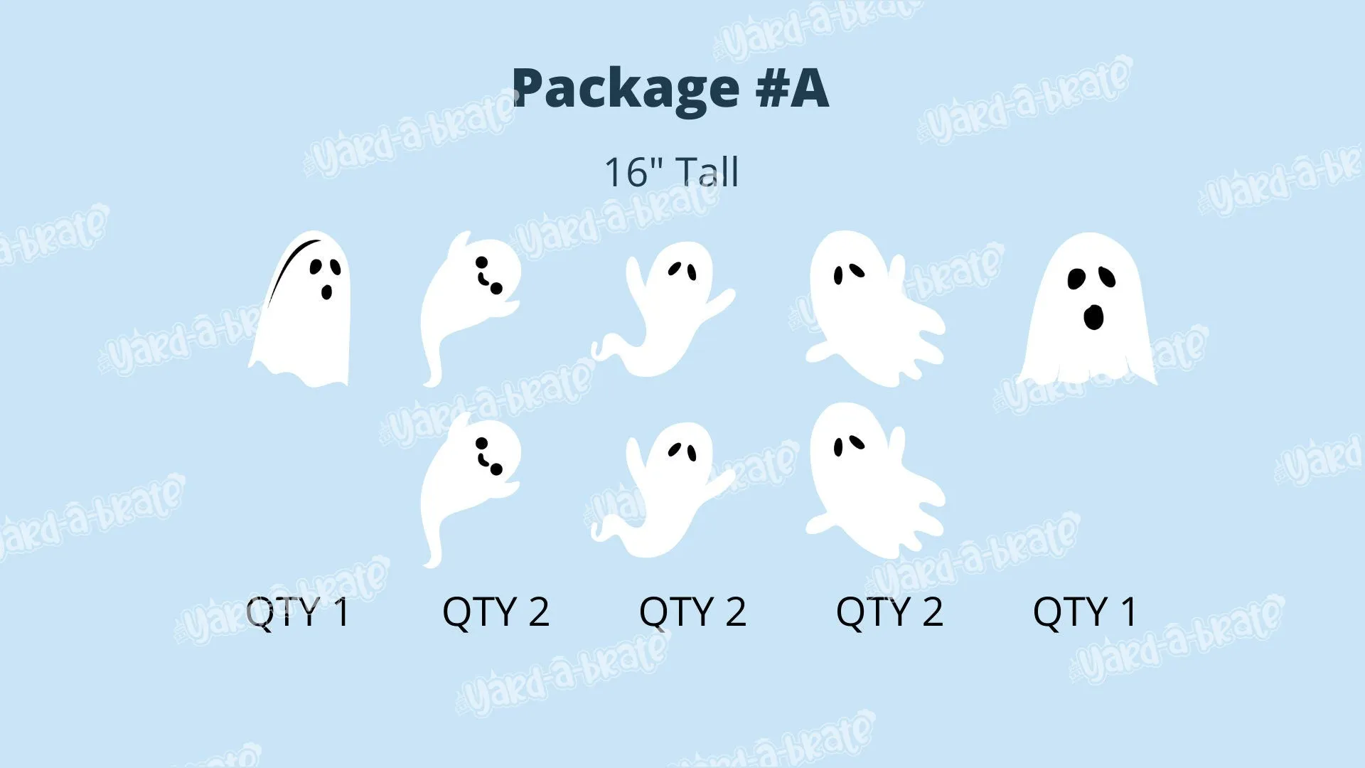 Halloween Yard Ghosts Scary Tree or Yard Decoration (Total 8 pcs or  6 pcs) | Yard Sign Outdoor Lawn Decorations | Happy Halloween Series