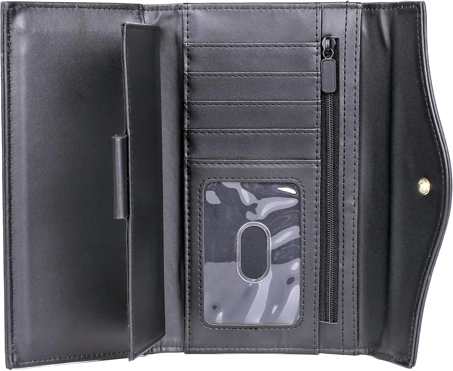 Julia Buxton Heiress Organizer Clutch Black