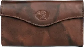 Julia Buxton Heiress Organizer Clutch Mahogany