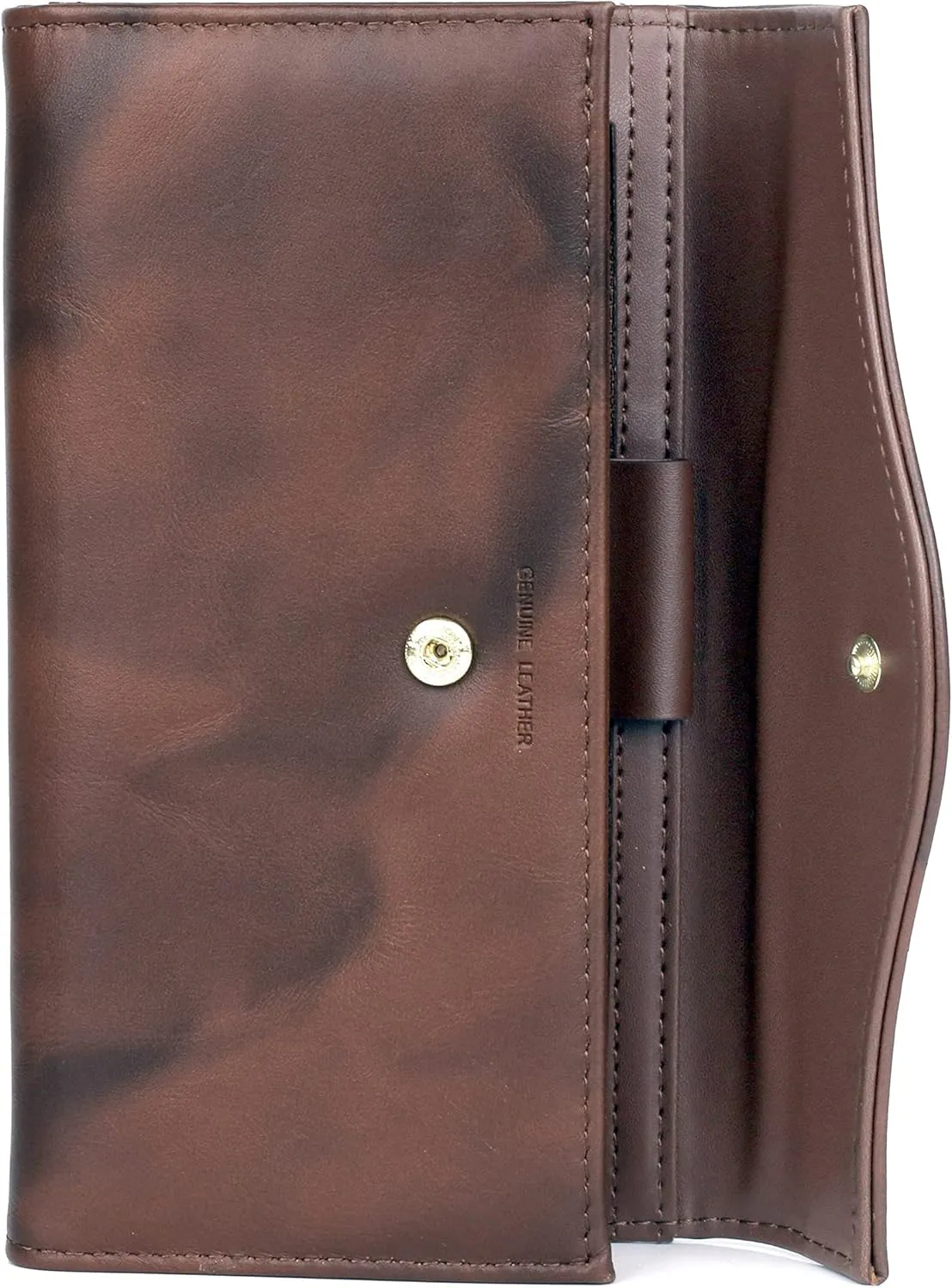 Julia Buxton Heiress Organizer Clutch Mahogany