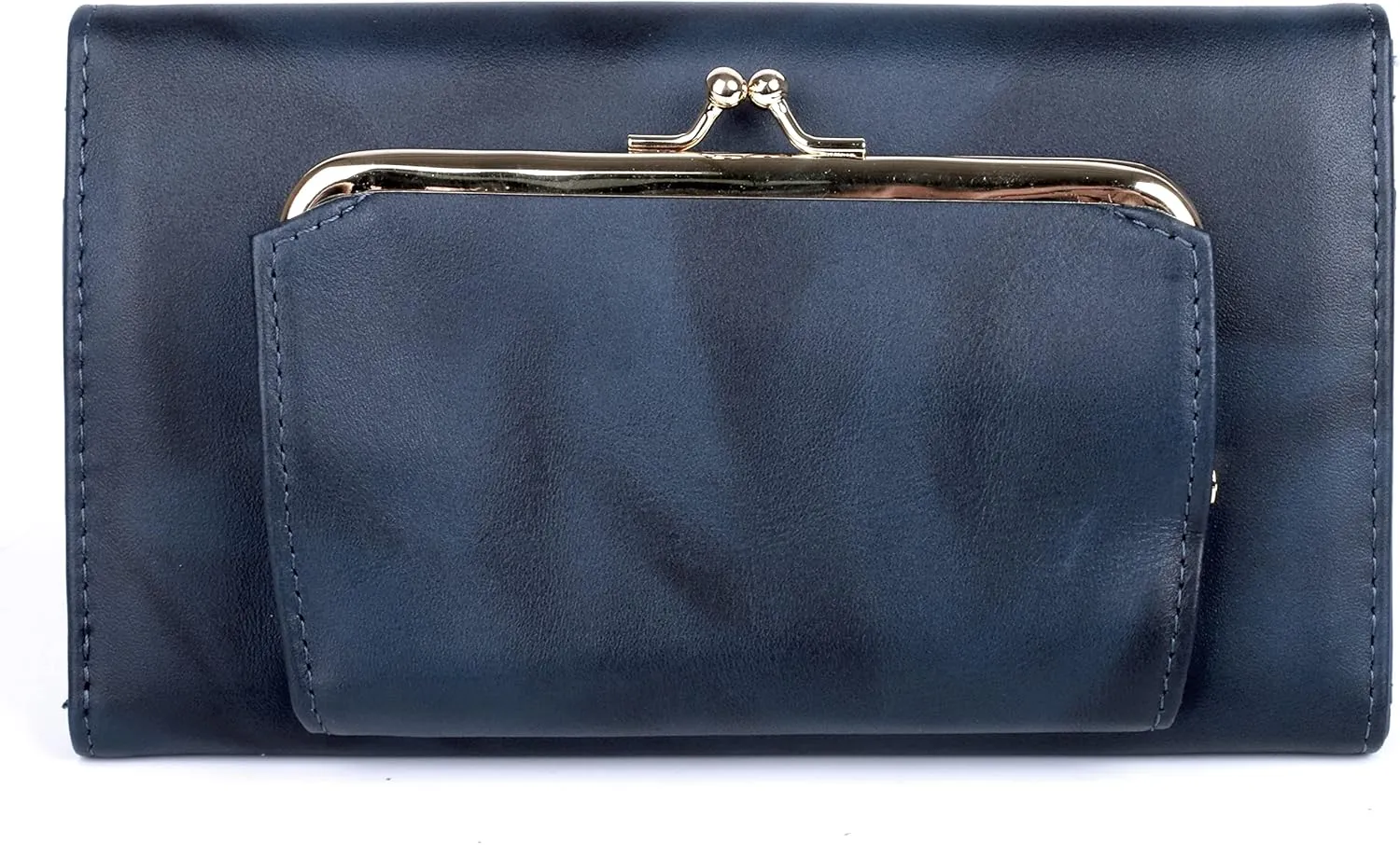 Julia Buxton Heiress Organizer Clutch Navy