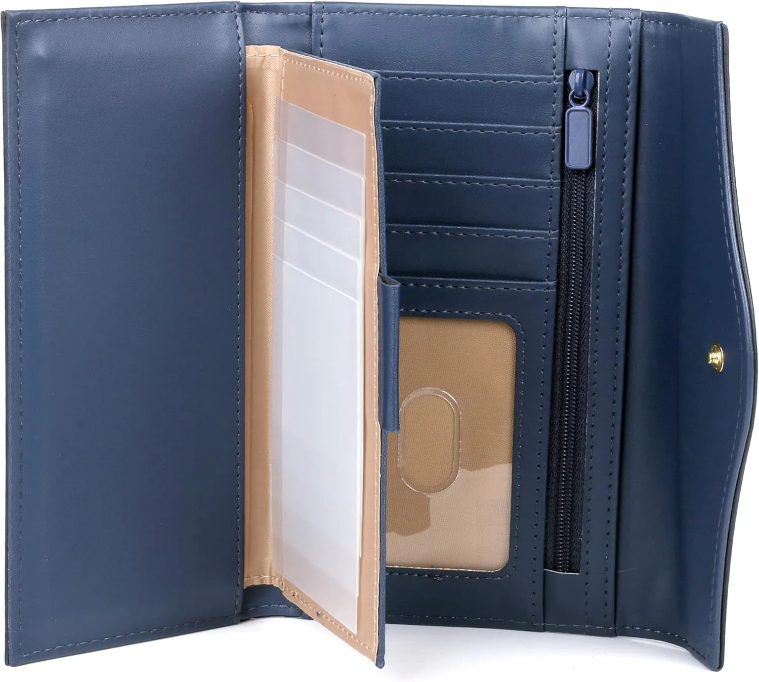 Julia Buxton Heiress Organizer Clutch Navy