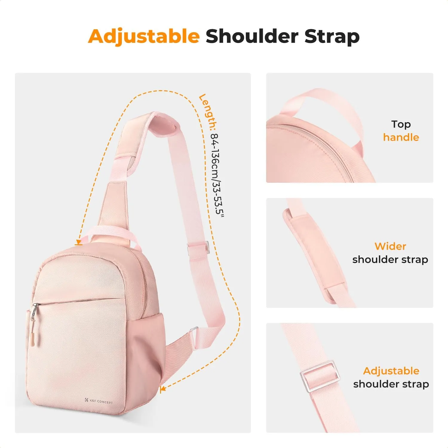 K&F Concept Small Camera Bag for Photographer, Camera Sling Crossbody bag for DSLR/SLR/Mirrorless Camera, Compact Camera Case for Men and Women