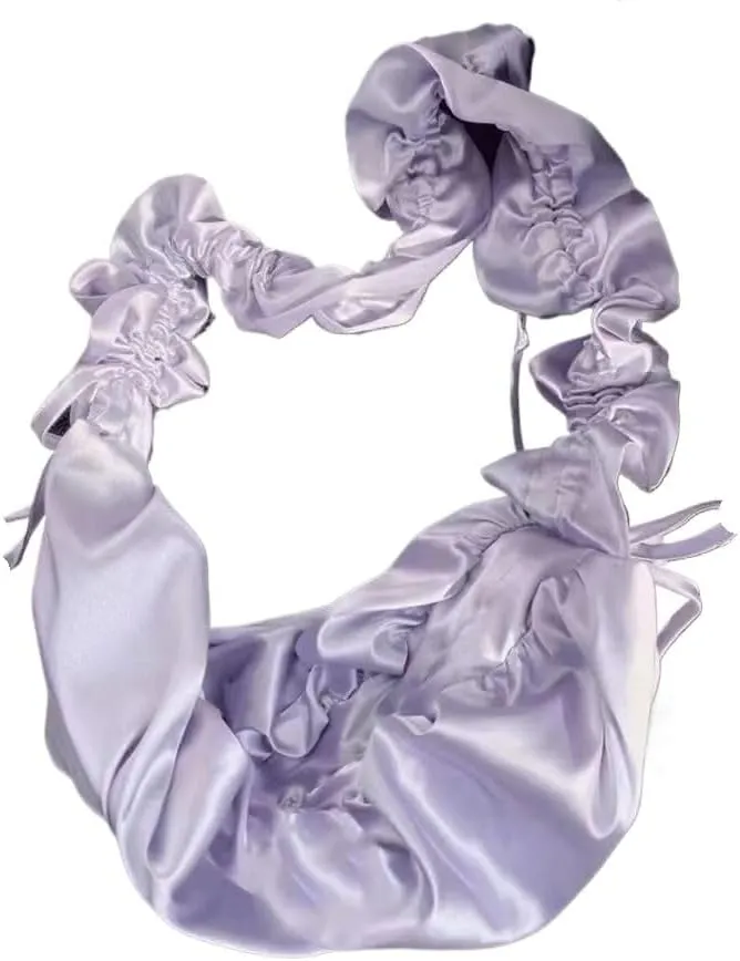 Korean Pleated Cloud Bag, Versatile for Women, Lightweight Hand-Held One Shoulder Bag, Dumpling Shaped(Silver)