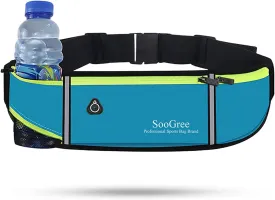 Men Women Running Belts,Slim Sport Belts,Waterproof Running Fanny Pack,Waterproof Running Waist Packs with Reflective Strip,Runner Belt for Running Walking Cycling Camping Gym (Blue)