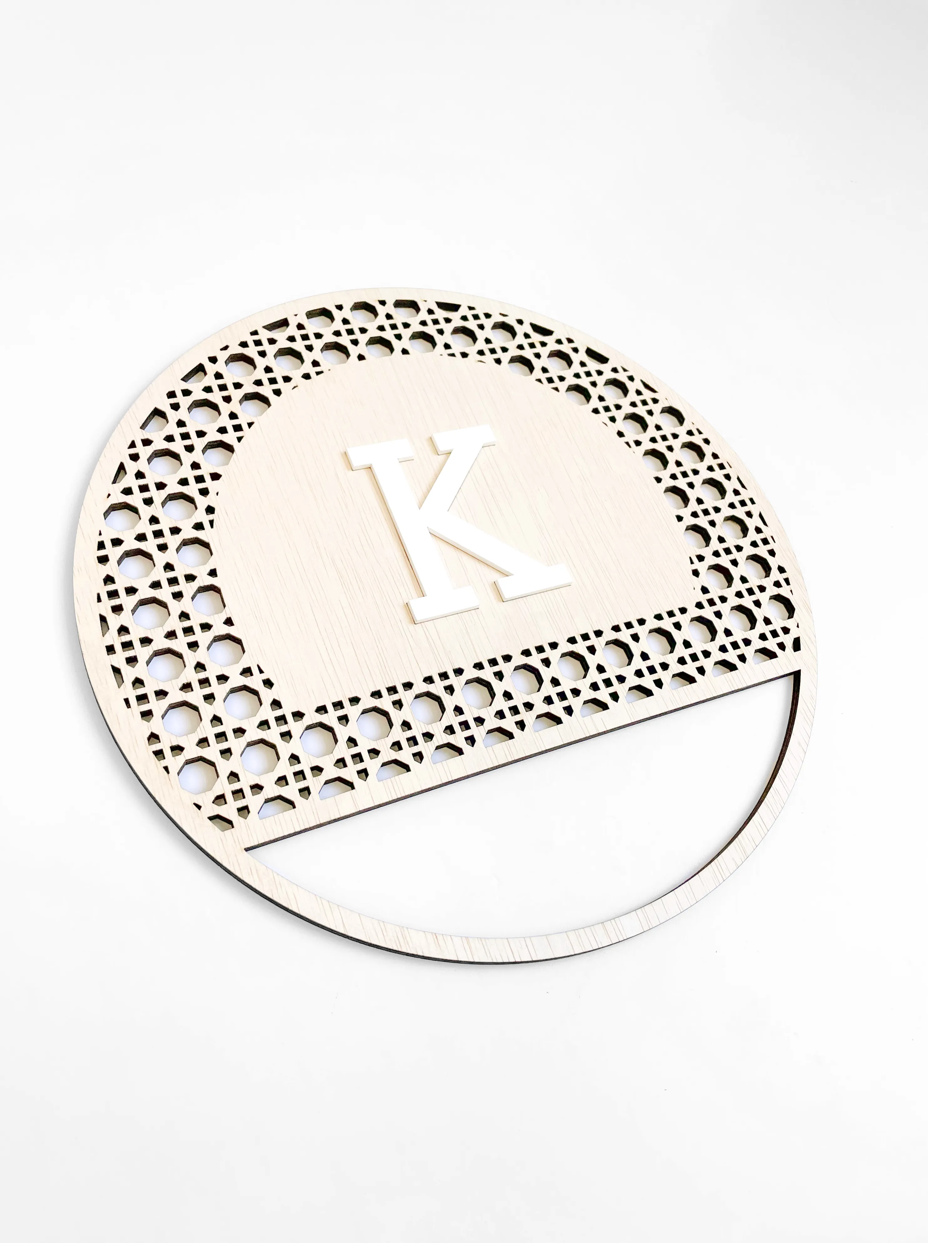 Rattan Hanging Plaque