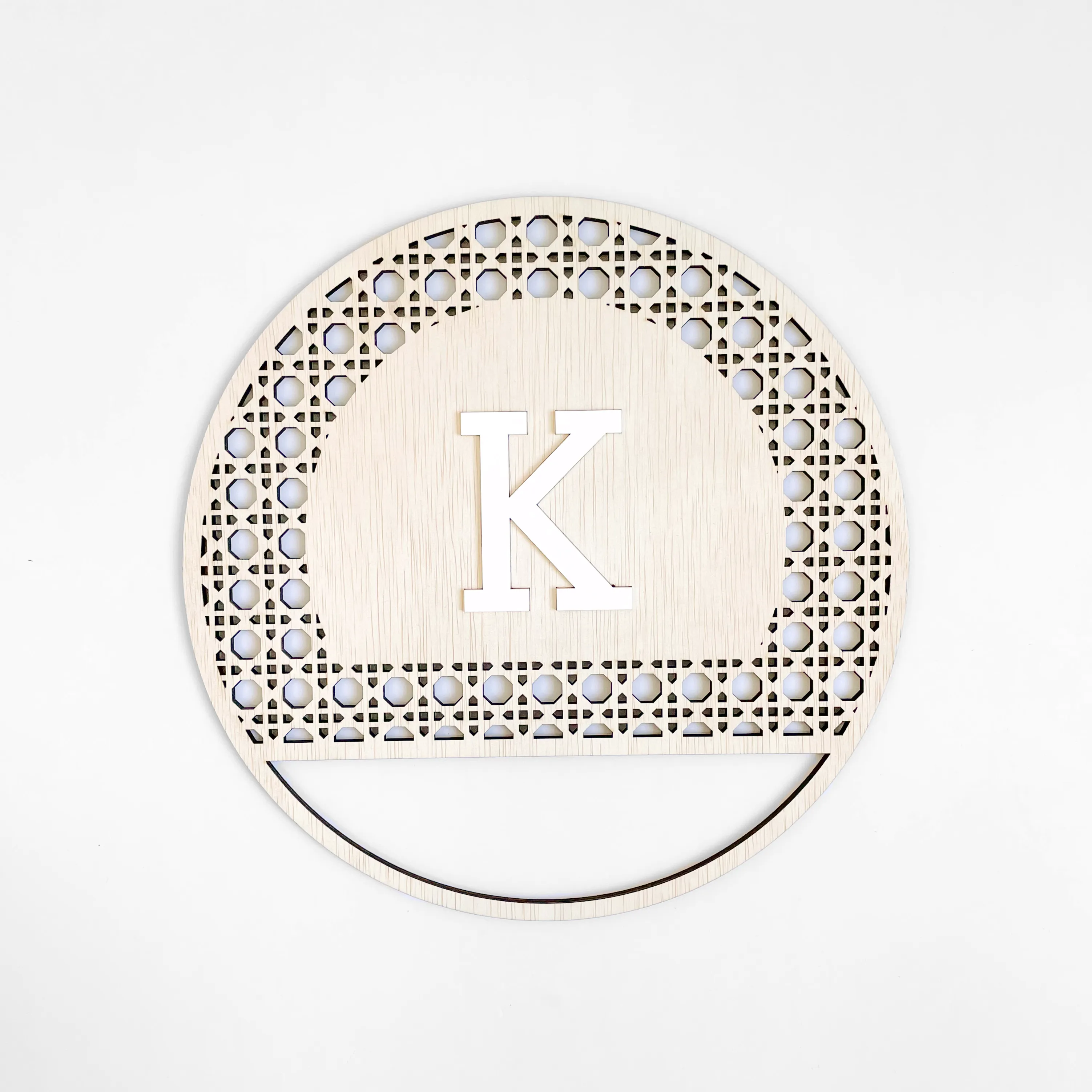 Rattan Hanging Plaque