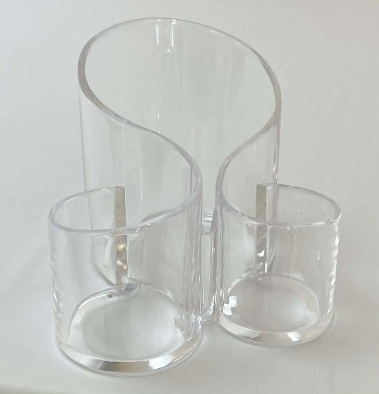Scrolled Acrylic Vanity Organizer
