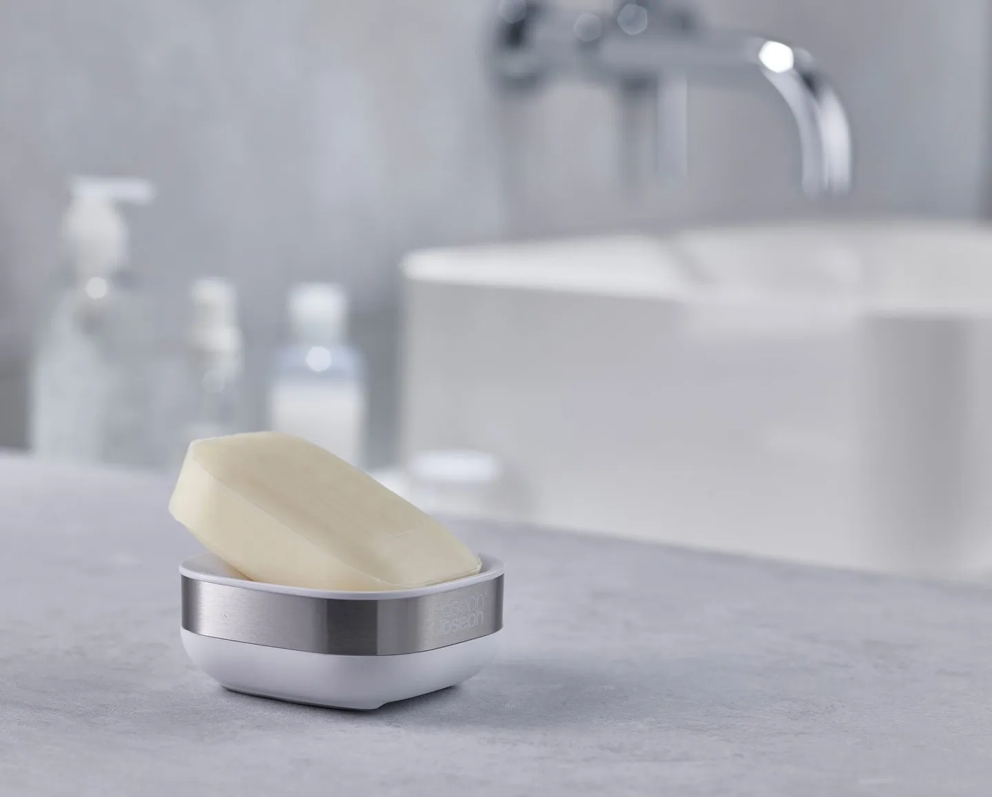 Slim Steel Compact Soap Dish