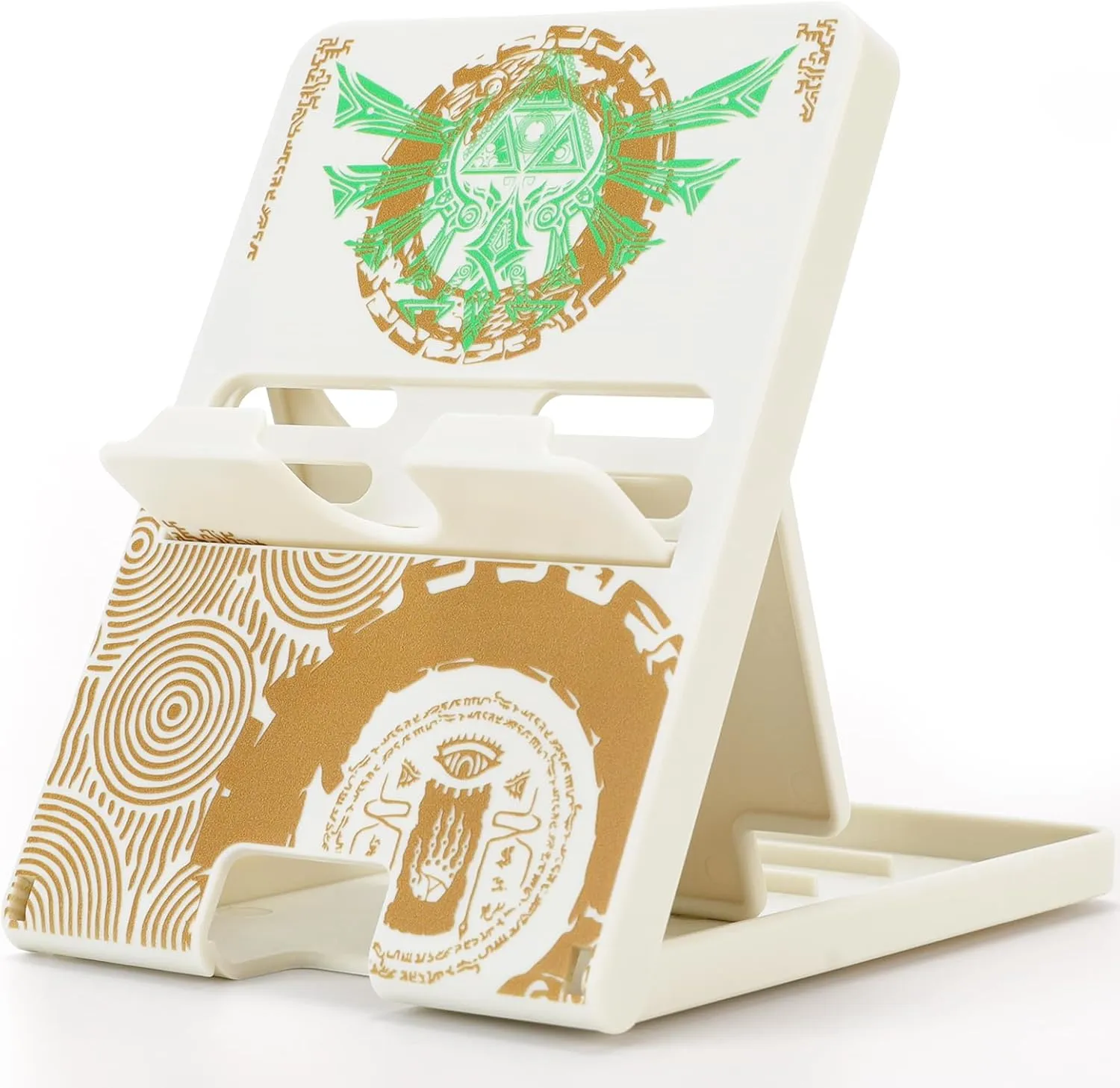 Tscope Cute Switch Stand for Nintendo, Zelda Tears of The Kingdom, Switch Lite, OLED - Adjustable Foldable Portable Playstand (White)